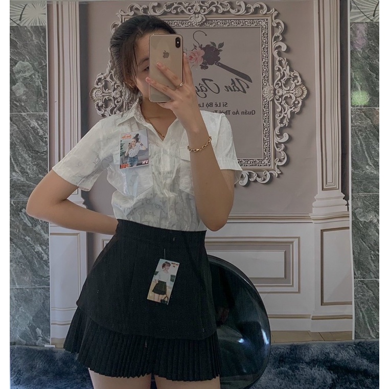 🎊🎊🎊ÁO SƠ MI LV TN 👉Chất: lụa tơ LV 👉Freesize từ 40-53kg tùy chiều cao( gọn người 55kg vừa )
