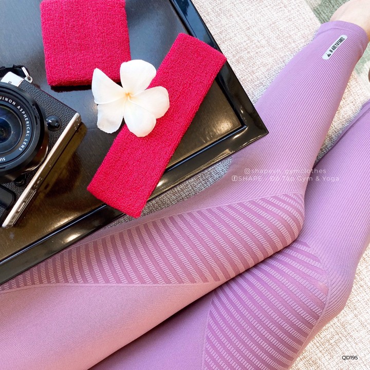 Quần tập gym yoga legging nữ cạp cao nâng mông tôn dáng vải dệt co dãn 4 chiều Na.qi [QD212]