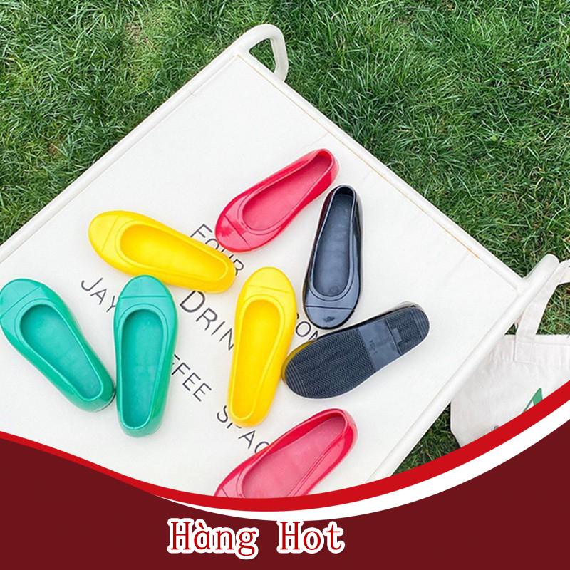 Giày búp bê đế mềm bằng cao su dẻo phong cách cổ điển thời trang mùa hè cho bé gái