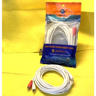 Dây đầu 3.5 ra 2 av choseal dài 5m