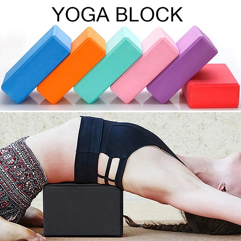 Khối xốp eva nhiều màu hỗ trợ luyện tập yoga/thể hình chuyên dụng