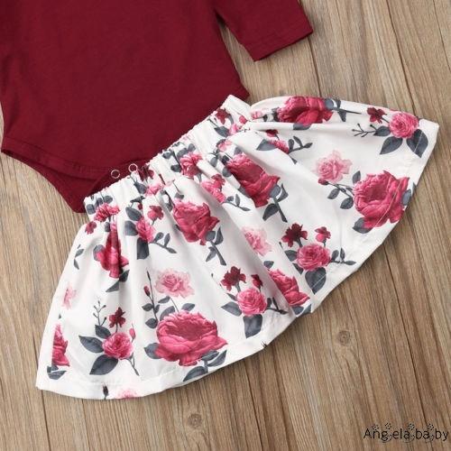 Hga-3 Chiếc Sơ Sinh Bé Gái Áo Liền Quần Áo Váy Hoa Váy Trang Phục Quần Áo