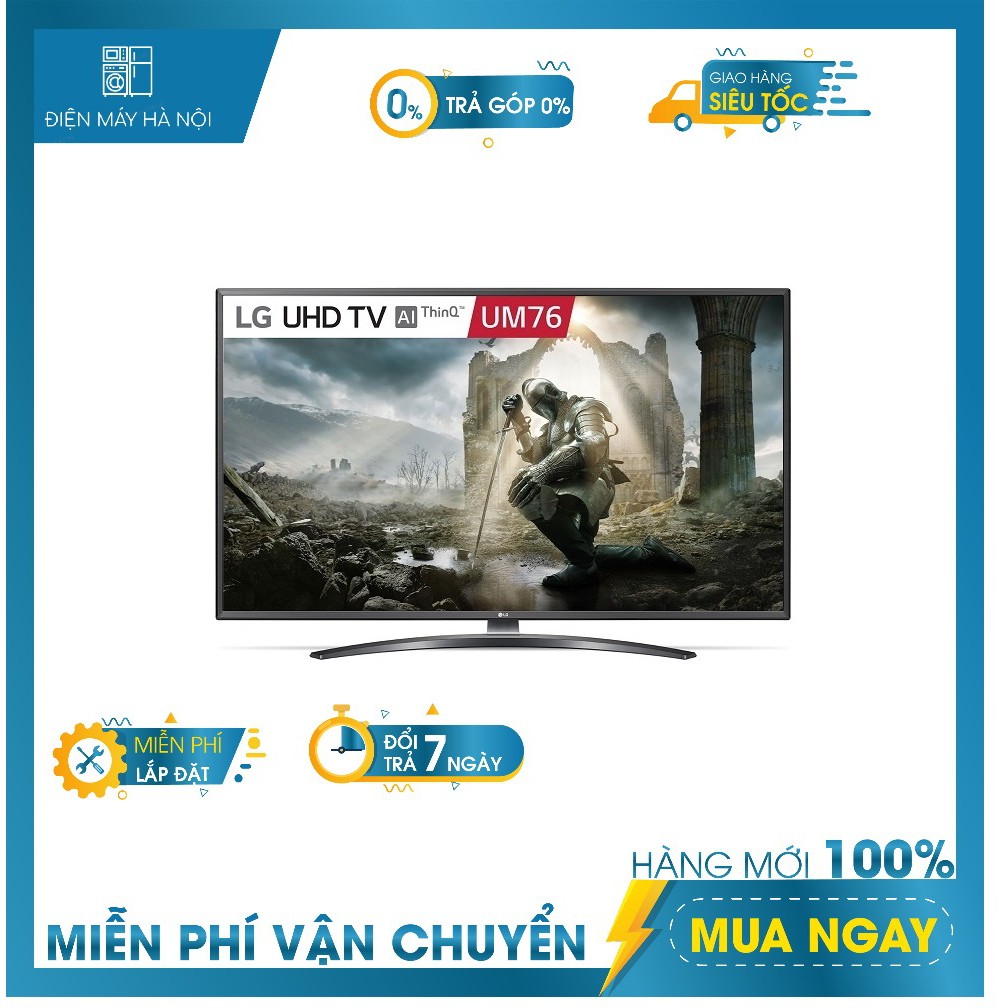 Smart Tivi LG 43 Inch UHD 4K 43UM7600PTA Model 2019 - Có Magic Remote (Chính Hãng)