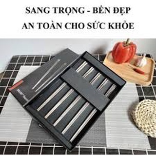 HỘP 5 ĐÔI ĐŨA Cao Cấp INOX 304