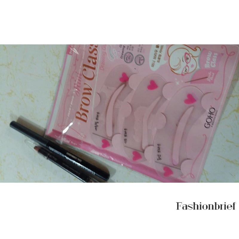 Set 3 khuôn vẽ lông mày trang điểm cho nữ tiện dụng