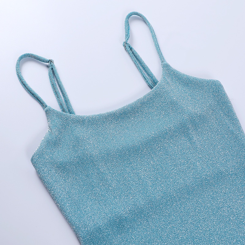 Áo bodysuit hai dây cá tính kim tuyến