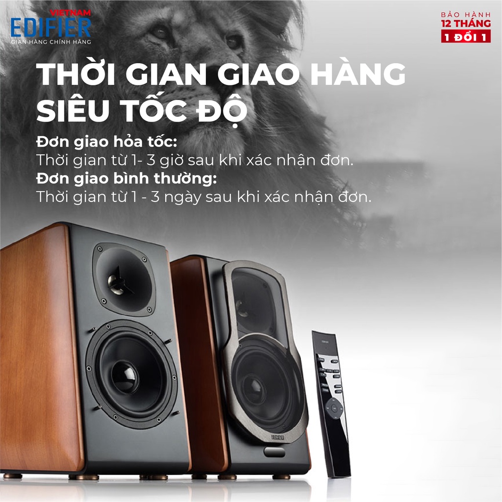 Bộ loa Bluetooth Bookshelf Hifi cao cấp EDIFIER S2000MKII - Công nghệ aptX - Kèm dây cáp 2RCA ra 4RCA dài 2M Chính hãng