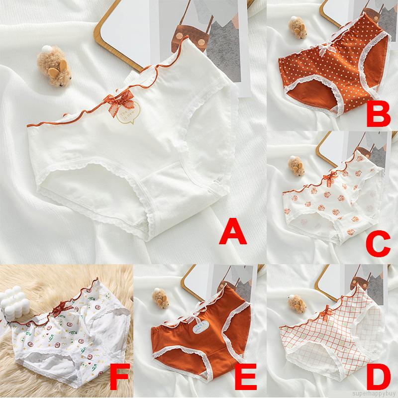 Quần lót cotton mềm mại kháng khuẩn phong cách Nhật Bản cho nữ