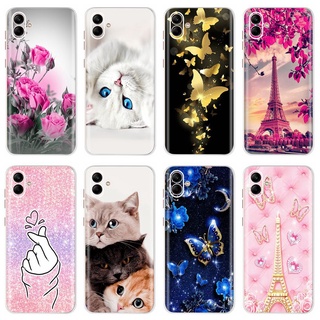Ốp Điện Thoại Silicone TPU Mềm Trong Suốt Họa Tiết Thời Trang Cho Samsung Galaxy A04 SM-A045F SamsungA04 A 04 4G 2022