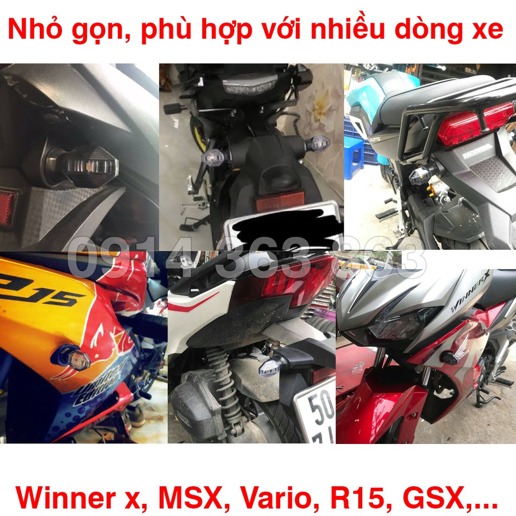 Xin nhan Led K5 (ver 2) cho Winner X, Vario, Exciter, MSX, R15, TFX, Raider, Satria, CBR
