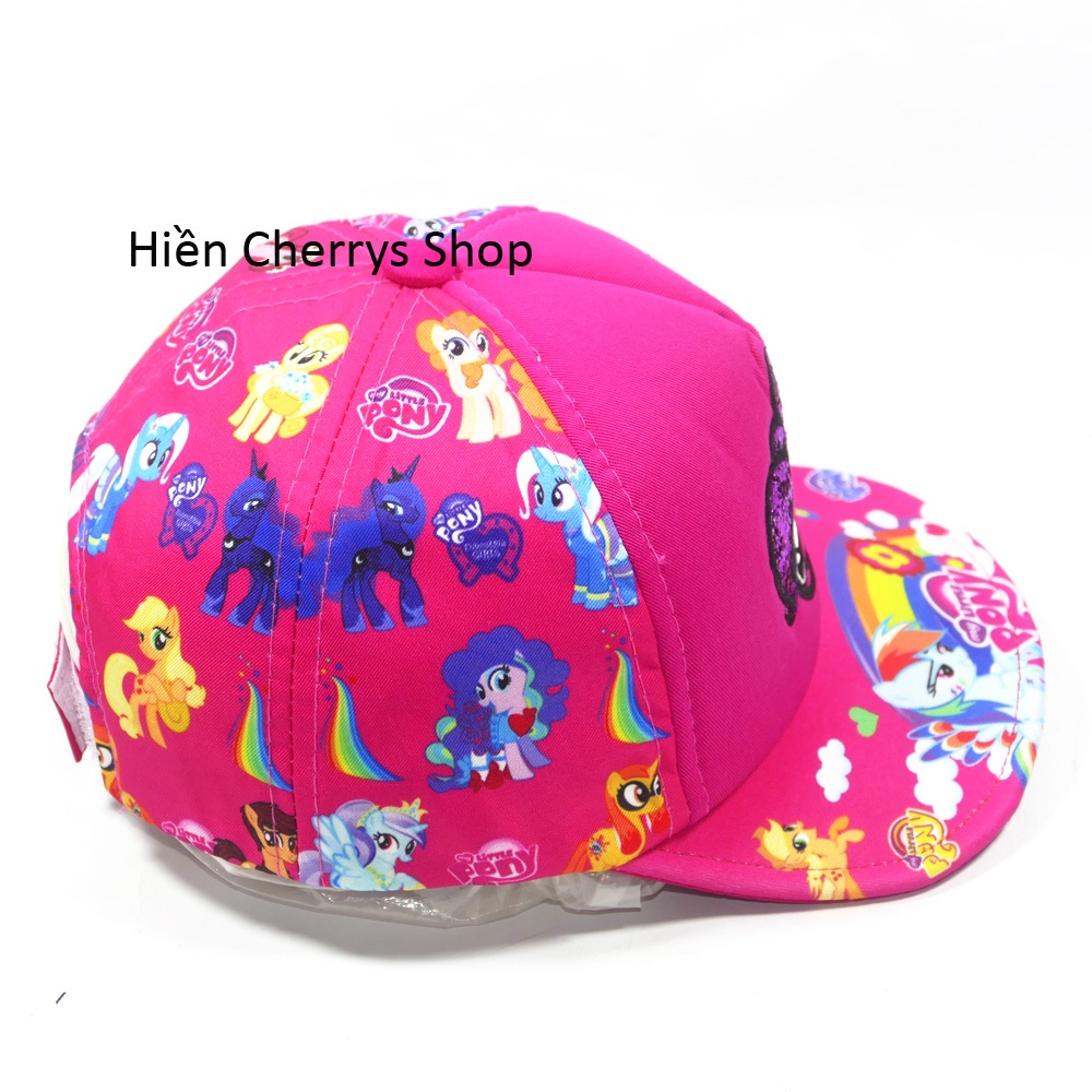 Nón kết nhí con ngựa My Little Pony cho trẻ em - Chất liểu vải Cotton cao cấp tạo cảm giác êm ái cho bé
