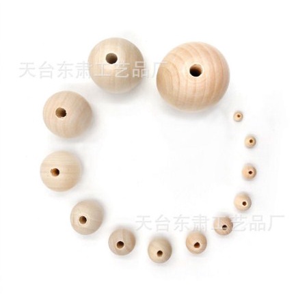 Hạt gỗ tròn, hạt gỗ mộc, hạt gỗ xâu vòng