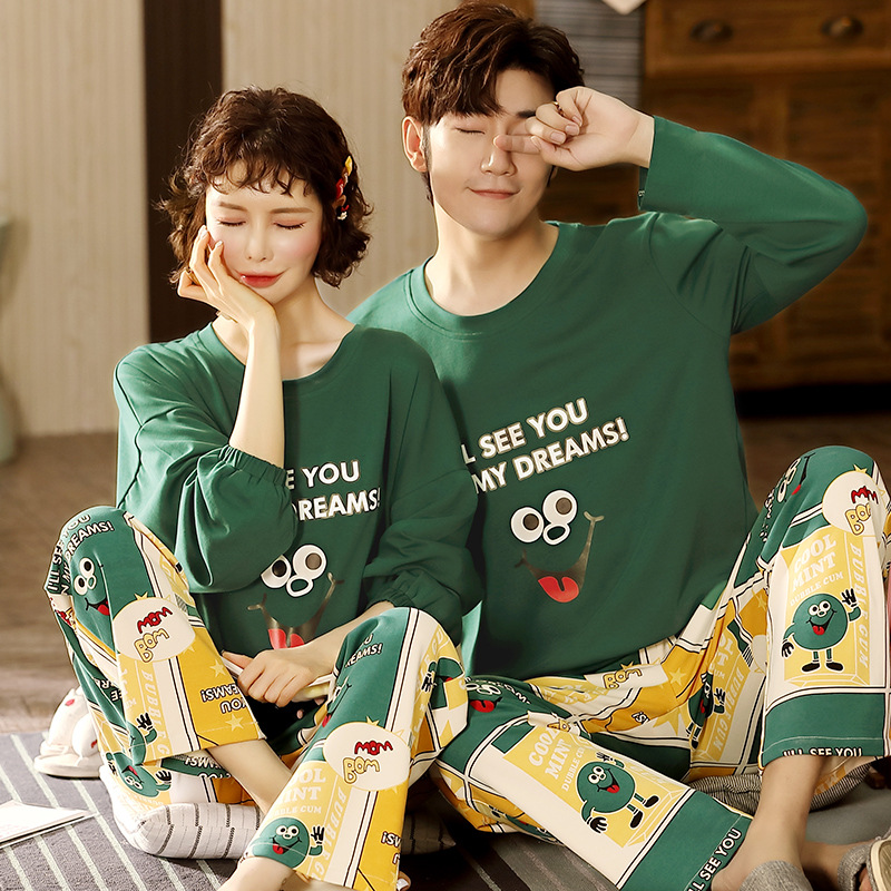 Pyjamas áo nữ đồ bộ pyjama Đồ mặc nhà Pijama Bộ Đồ Ngủ Bằng Lụa Satin Phong Cách Hàn Quốc Quyến Rũ Dành Cho Nữ Đồ ngủ đôi đồ mặc nhà thu đông lụa cặp đôi cao cấp nam