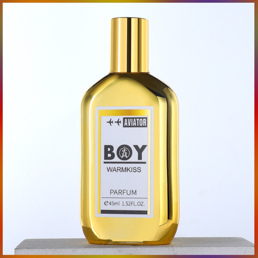 Nước Hoa Xịt Thơm Nam BoyWarmKiss 45ml/Chai Mầu Vàng Cá Tính Hương Thơm Thanh Lịch