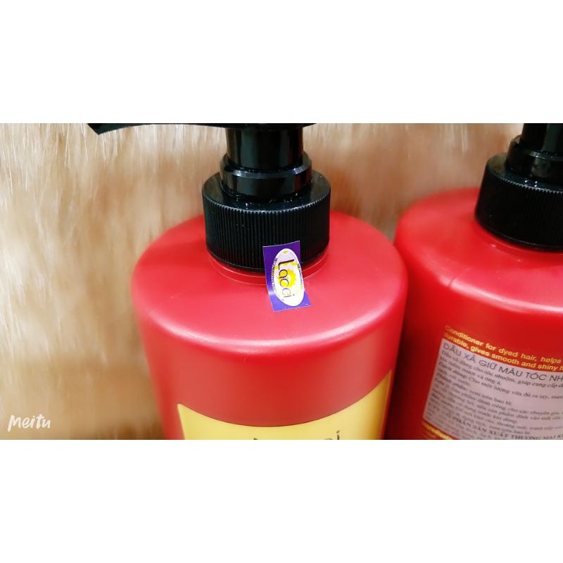 Bộ gội xã giữ màu tóc nhuộm Lacei color care 500ml x2
