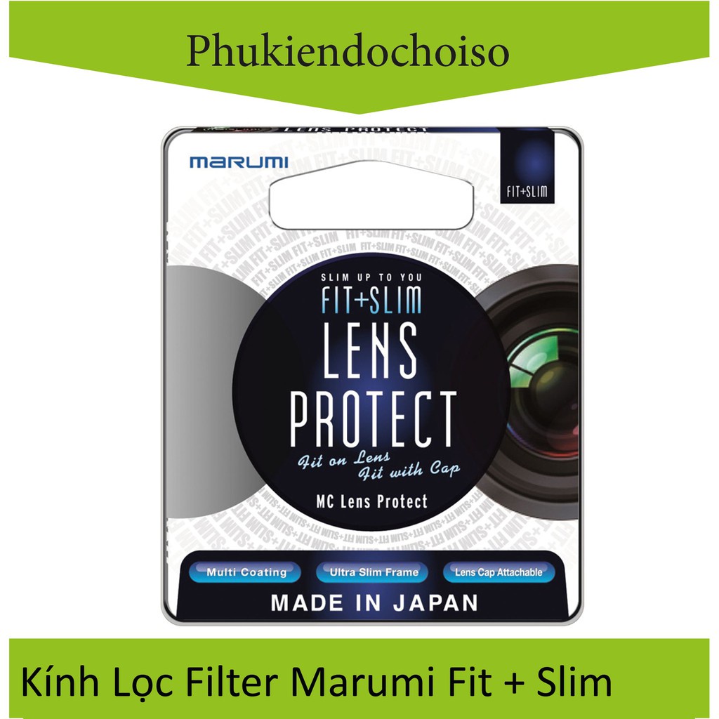 [kho sẵn sàng] Filter Kính lọc Marumi Fit and Slim MC Lens protect UV 40.5mm,49mm,52mm,55mm,58mm,62mm,67mm,72mm,77mm,82m