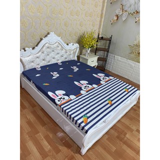 Ga chống thấm cotton,1m5 ga chống thấm cotton hoa văn, free ship,thỏ đeo kính