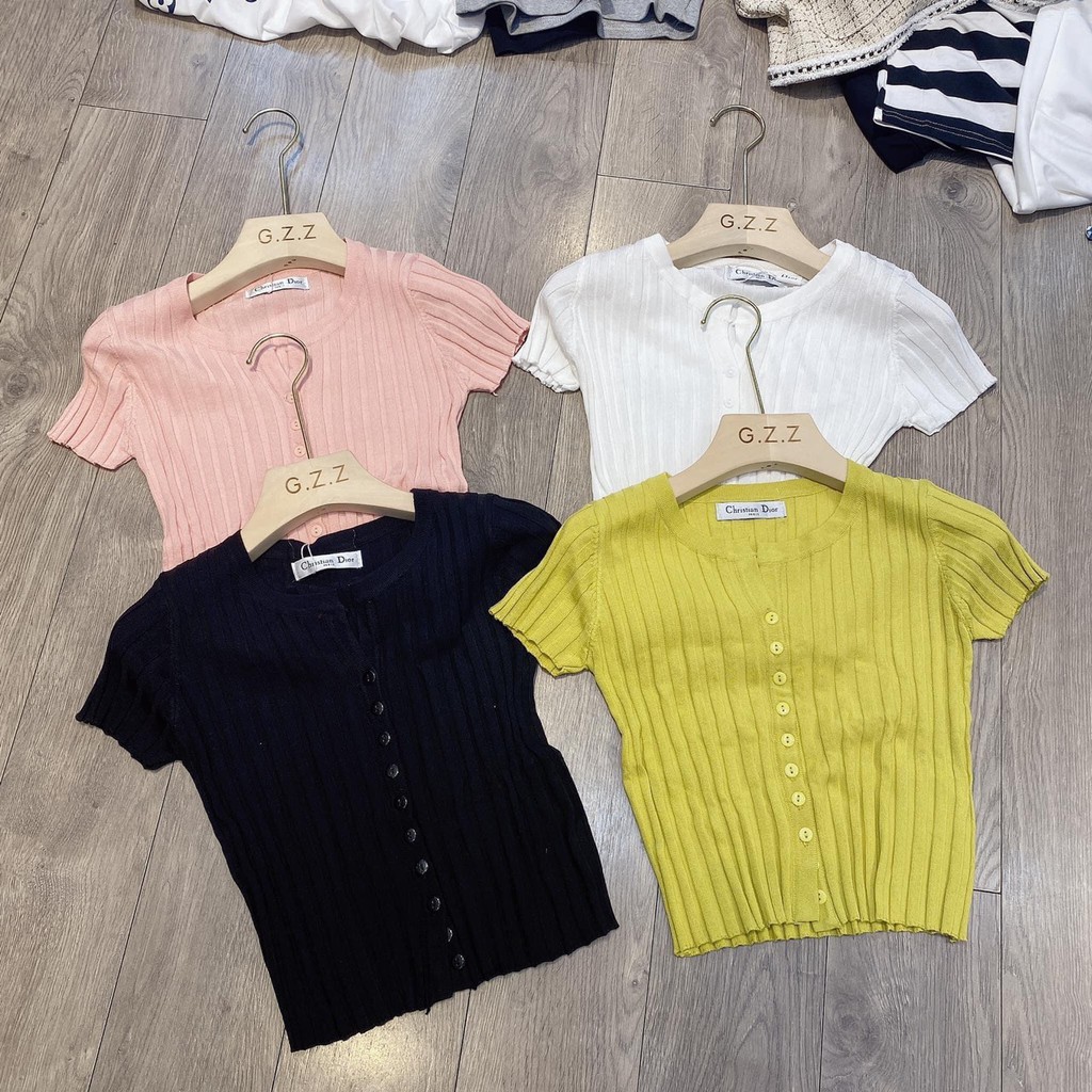 Áo len dáng croptop cài cúc, Áo len mỏng dáng ngắn AL1211 - NhiNhiShop | BigBuy360 - bigbuy360.vn