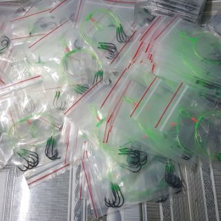Combo 10 chùm nho câu cá 4 lưỡi size số 18 form chinu