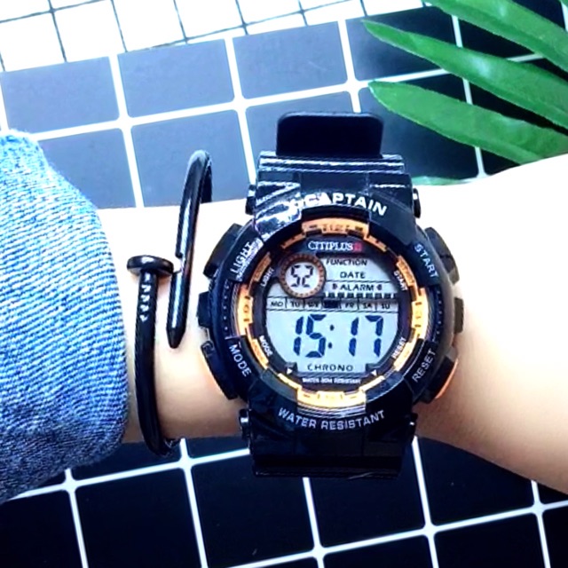 Đồng hồ unisex thể thao Sport Watch X-Captain Citiplus full chức năng chống nước chống xước tốt