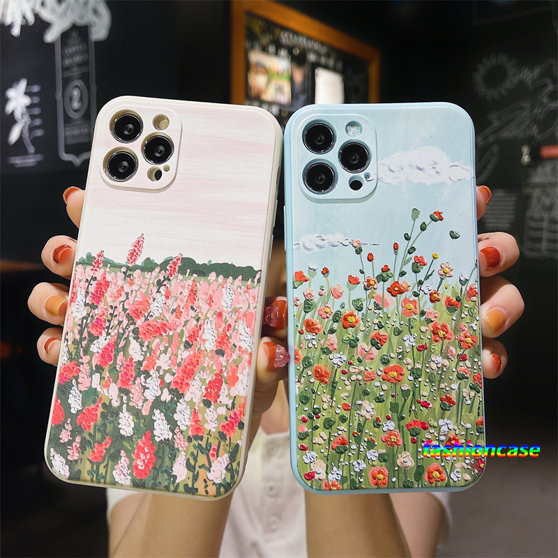 Ốp Lưng Hình Hoa Oải Hương Cho Oppo A15 A93 A94 A53 2020 A7 A3S A5 2020 A5S A12 A92 A31 A9 2020 Z 4 Lite Reno 5 5f Find X3Lite A15S F17 F19 Pro A33 2020 A11K A12S A11 A1K A52 A7 A32 A12E A72 A53S C15 C12 C11