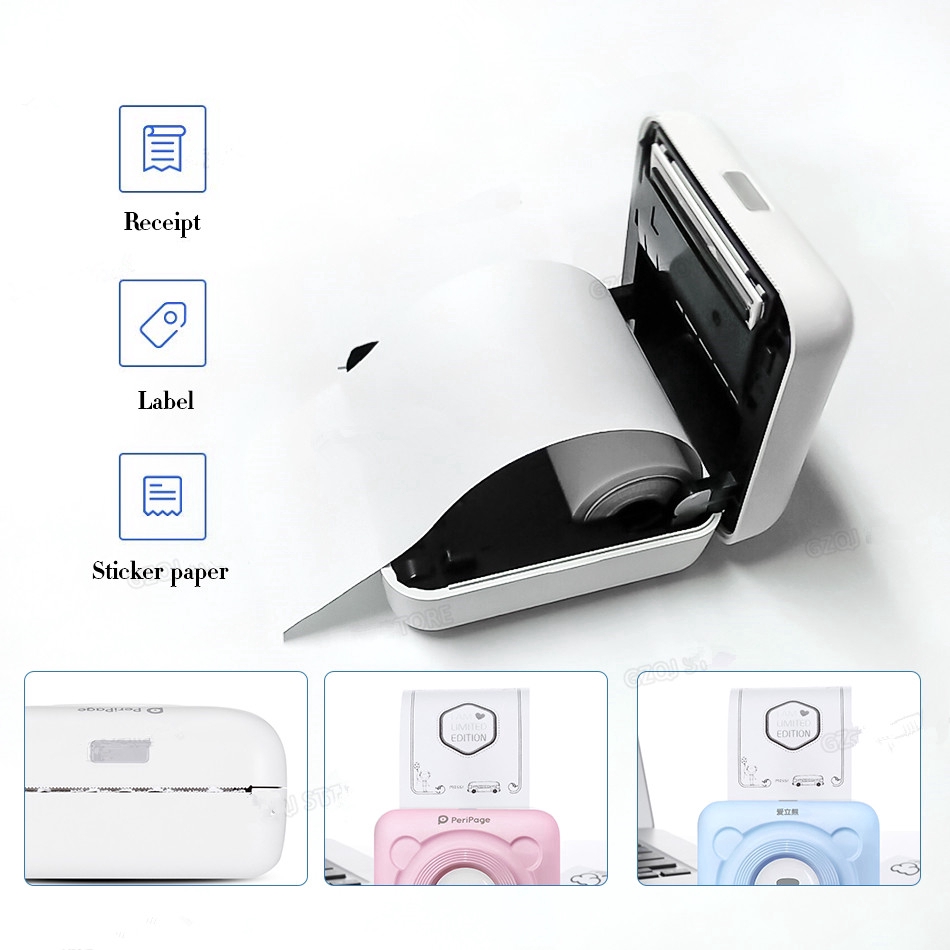 Máy in nhiệt Mini Bluetooth 4.0 không dây kèm phụ kiện chuyên dụng | BigBuy360 - bigbuy360.vn