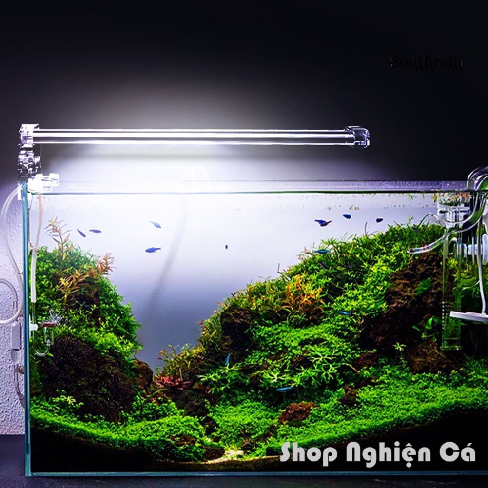 Đèn led kẹp bể cá D20 D30 Có công tắc tắt bật