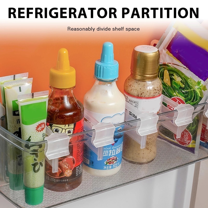 1 Khay Nhựa Trong Suốt Có Thể Điều Chỉnh Phân Ngăn Cho Tủ Lạnh