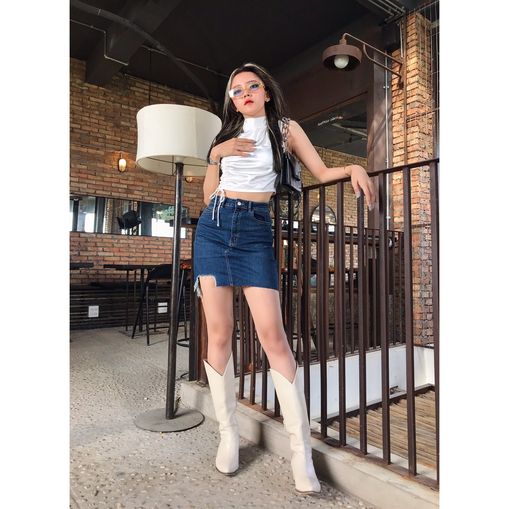 Váy rách lai vuông 20decemberjeans mã 9433