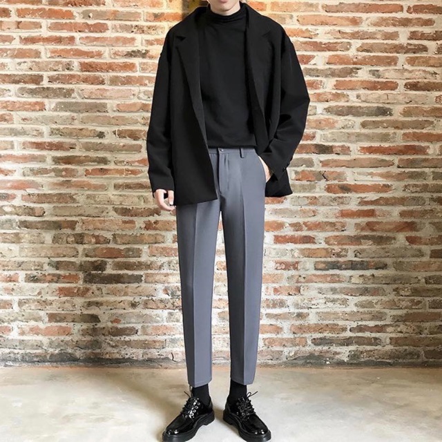 QUẦN BAGGY ÂU XÁM