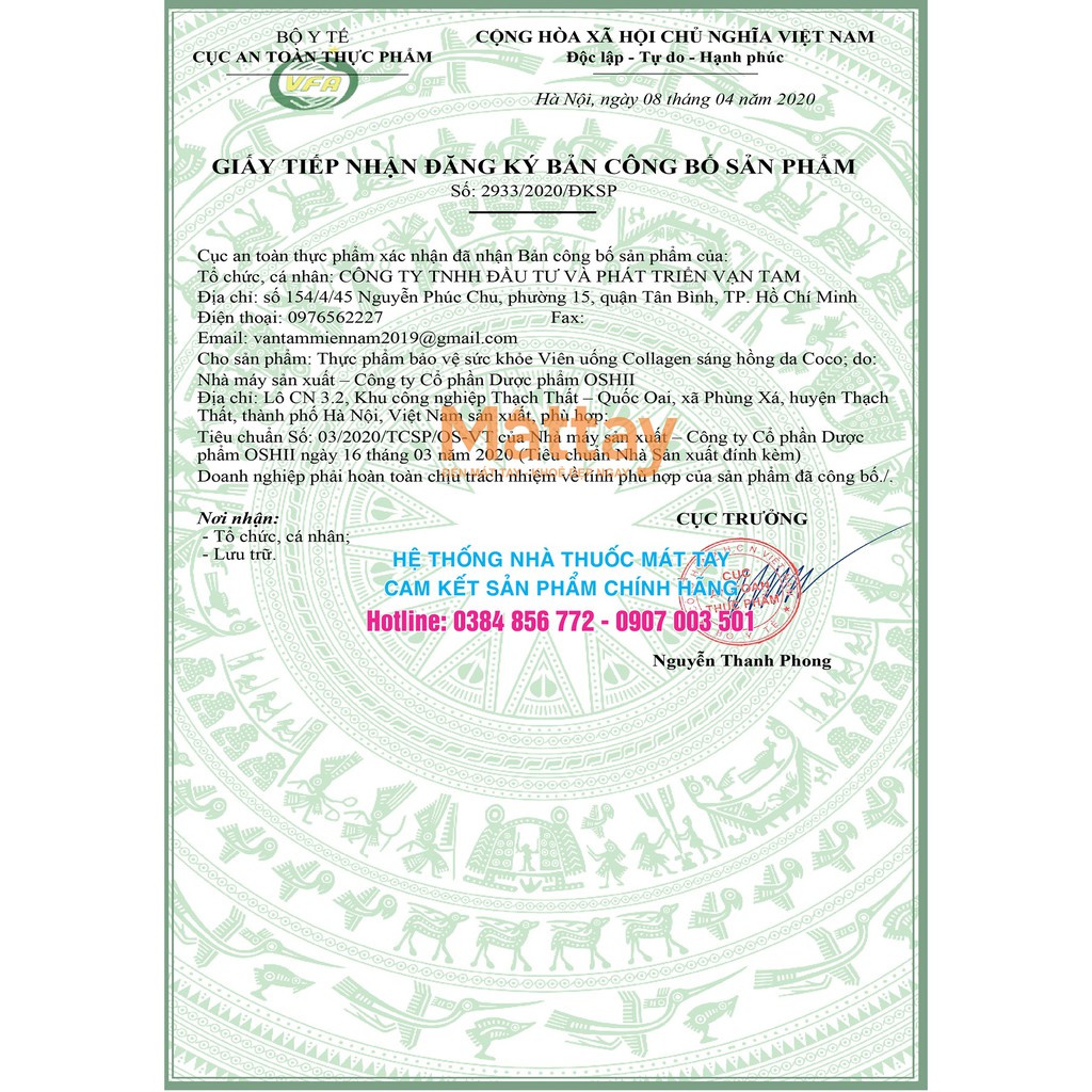 Sáng Hồng Da - Vạn Tam - Hộp 45 Viên - Bổ Sung Sâm Tố Nữ, Collagen, Nhau Thai Cừu. | BigBuy360 - bigbuy360.vn