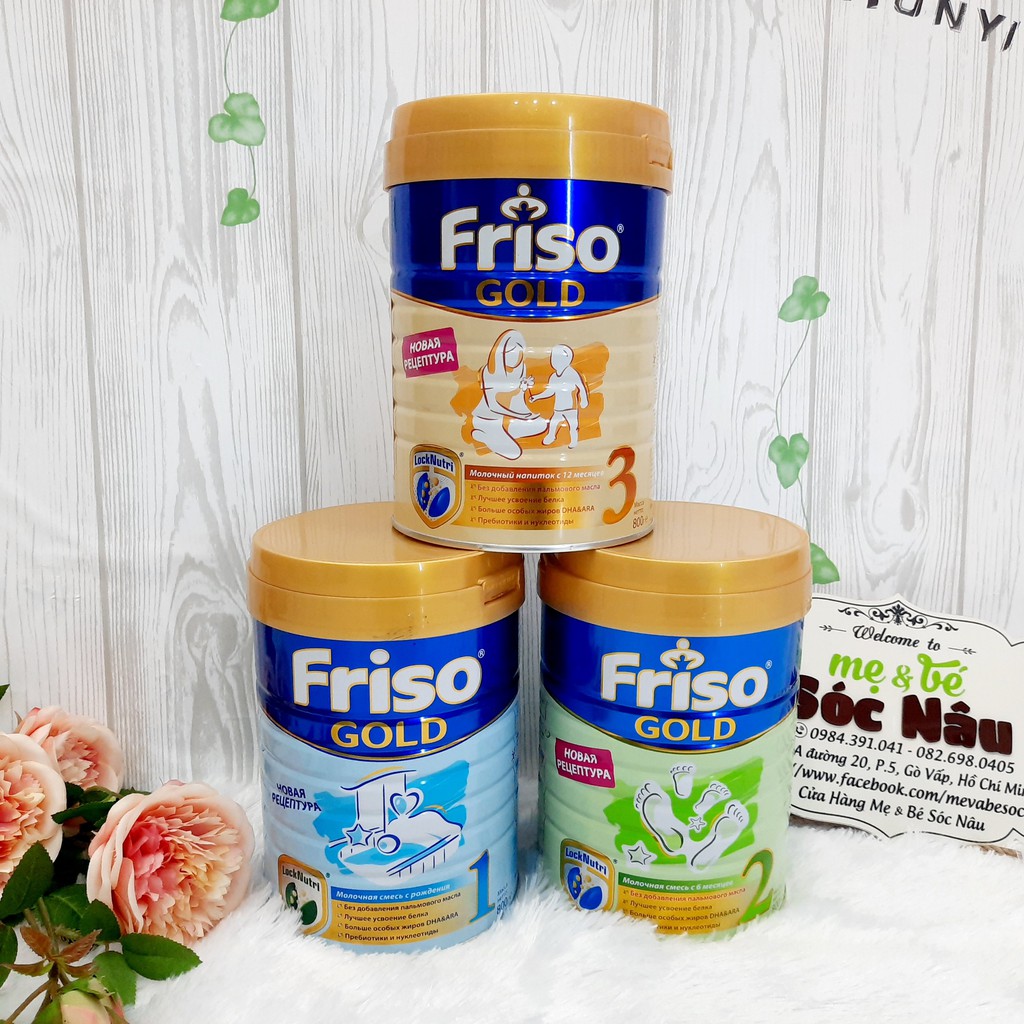 [DATE 2022] Sữa bột Friso Nga số 1,2,3 800g