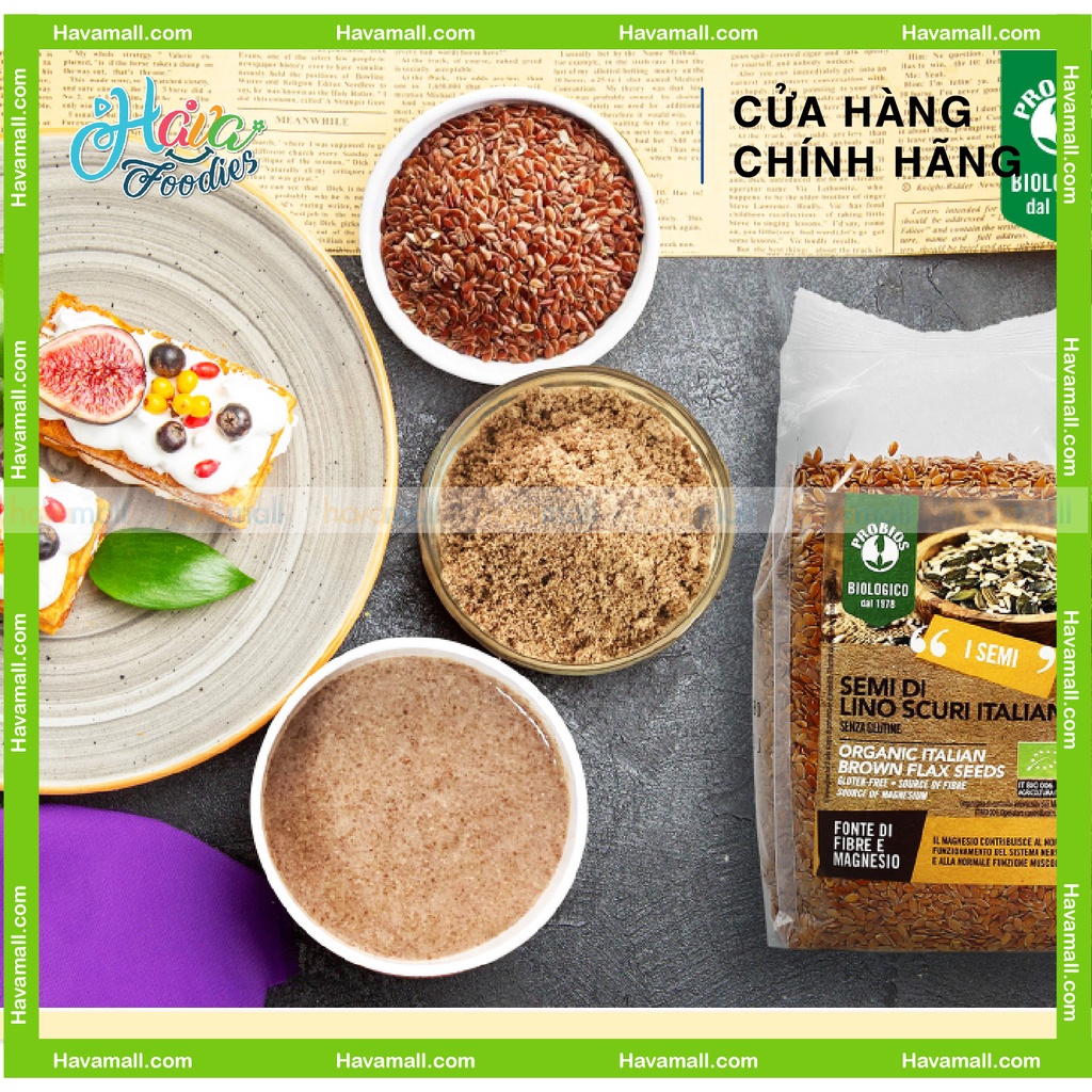 [HÀNG CHÍNH HÃNG] Hạt Lanh Nâu Hữu Cơ PROBIOS 500gr – Organic Brown Flax Seeds