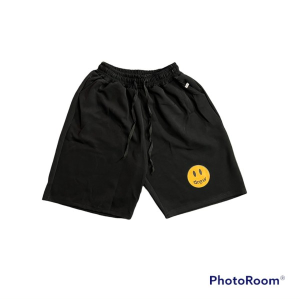 Quần short nỉ drew đen xám hàng cao cấp unisex nam nữ