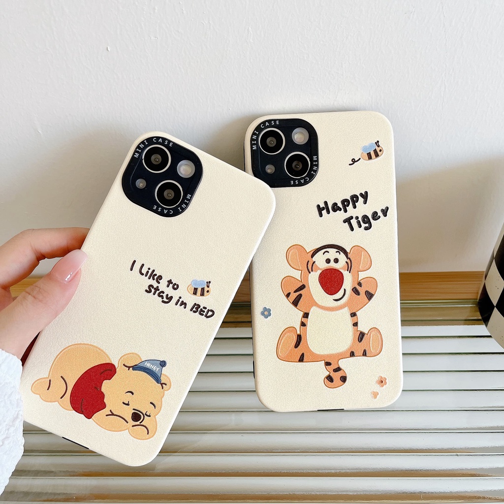 Ốp Điện Thoại Họa Tiết Hoạt Hình Winnie and Friend / Tiger Dễ Thương Chống Sốc Cho Iphone