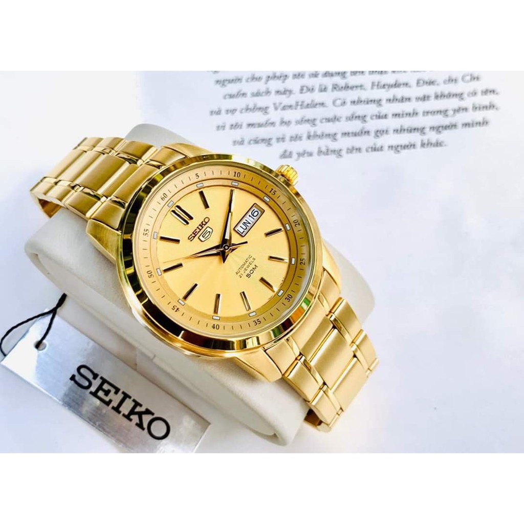 Đồng hồ nam Seiko SNKM94K1 - Máy Automatic - Kính khoáng cứng