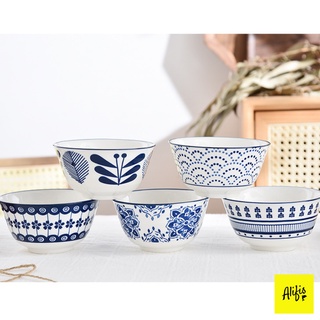 Bát ăn cơm , chén sứ ăn cơm set 5 chiếc Alifis