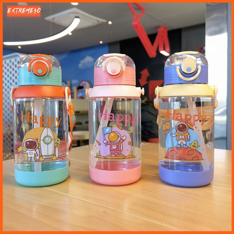 Cá Tuyết 700Ml Phi Hành Gia Bình Nước Trẻ Em Uống Tumbler Có Ống Hút Nước Thể Thao Cho Bé Trai Và Bé Gái Học học Sinh Sinh Viên