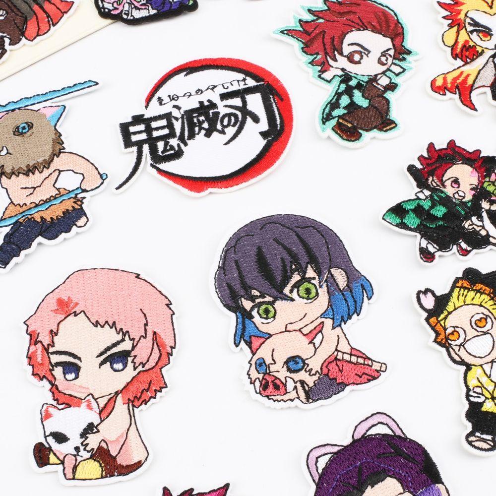 Huy Hiệu Thêu Nhân Vật Anime Dùng Trang Trí Quần Áo Jean