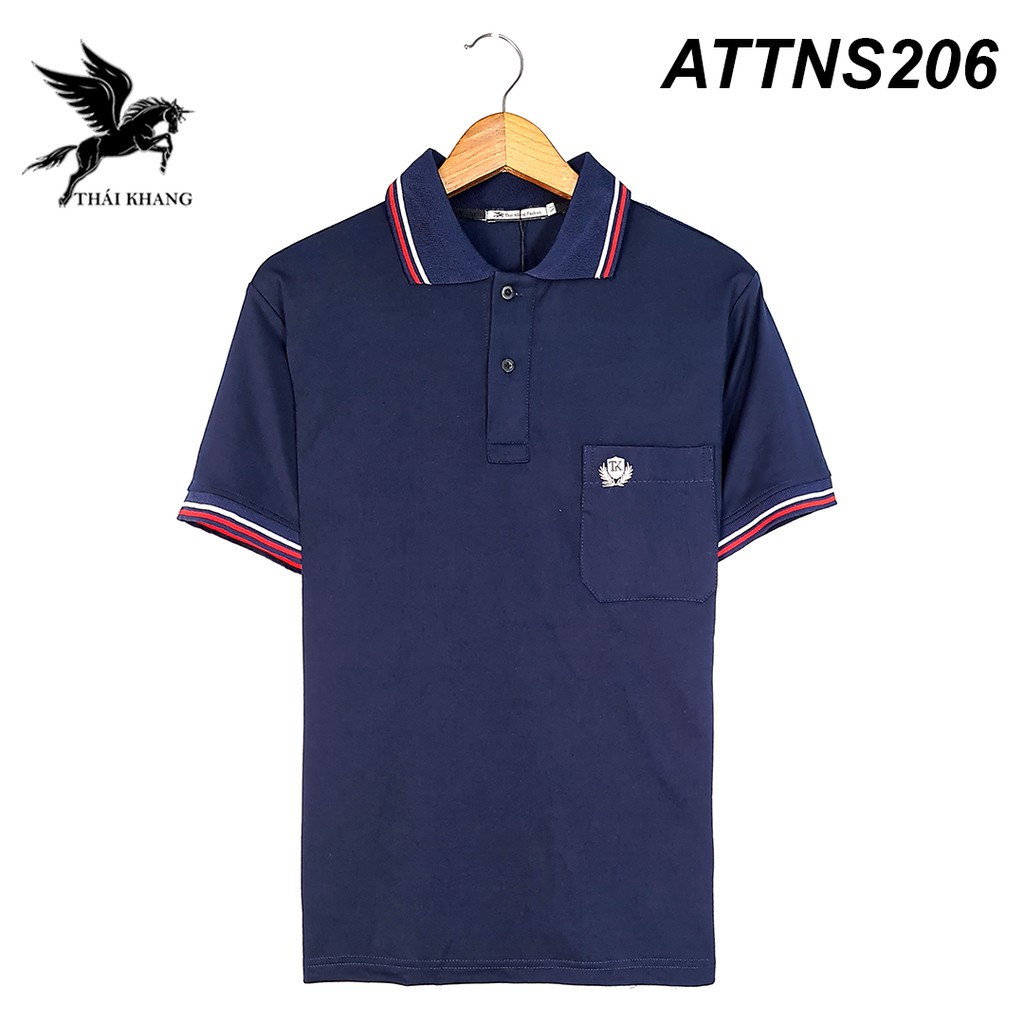 Áo polo nam trung niên tay lỡ có cổ vải cotton mát loại áo thun nam có cổ form rộng thoải mái TOG2