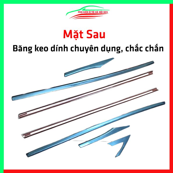 Bộ nẹp viền chân kính inox Civic 2017-2021