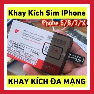 Khay Kích Sim cho iPhone 5/6/7/8/X Dùng Đa Mạng