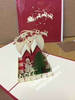 Khung Cảnh Giáng Sinh 1 - Noel - Thiệp 3D