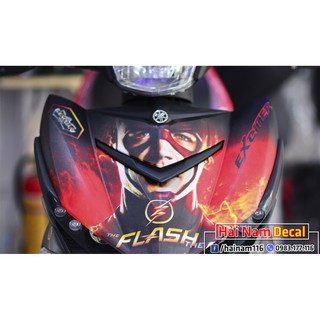 Tem Trùm Exciter 150 Đen Đỏ Flash