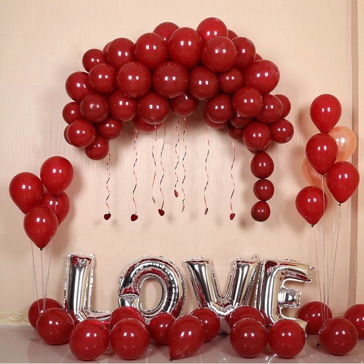 10 bong bóng 2 lớp trang trí tiệc