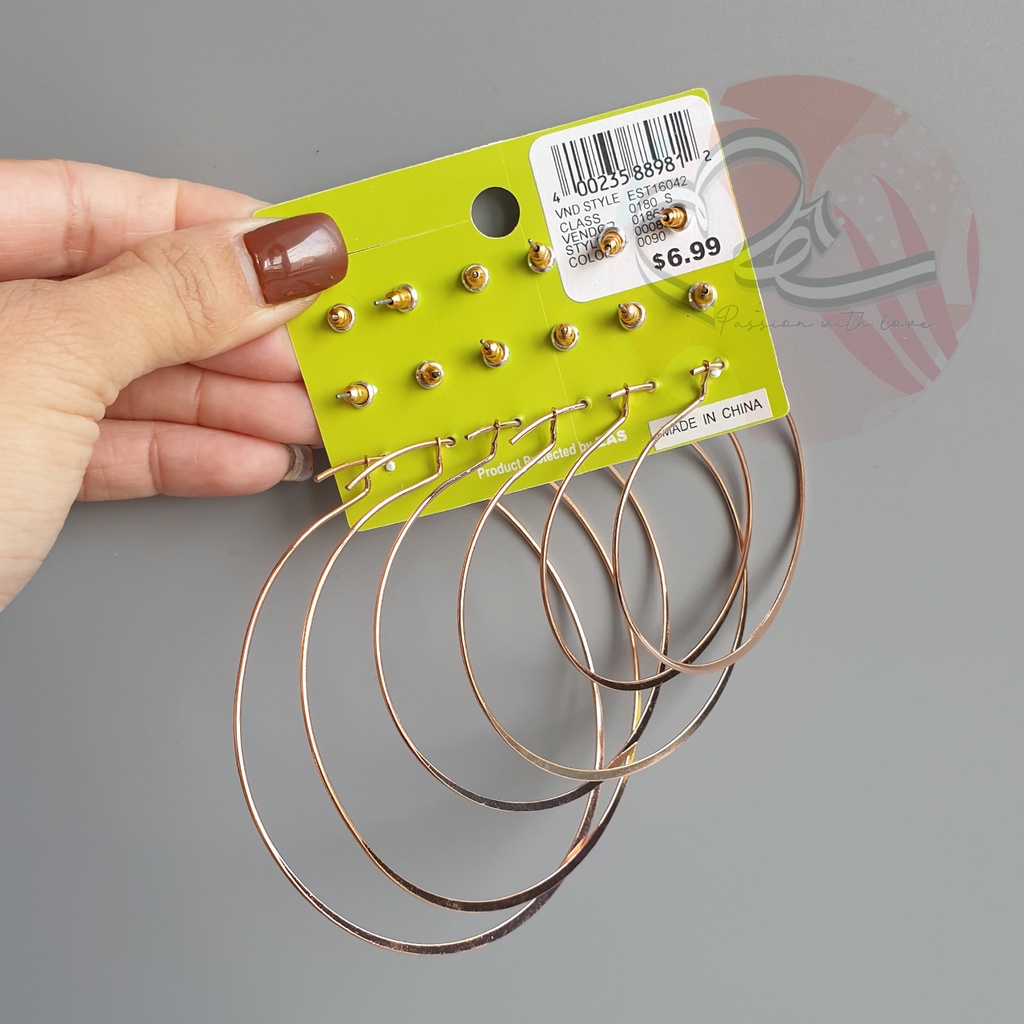 Bộ sưu tập bông tai và set bông tai Ru 21 xuất khẩu Anh số 1