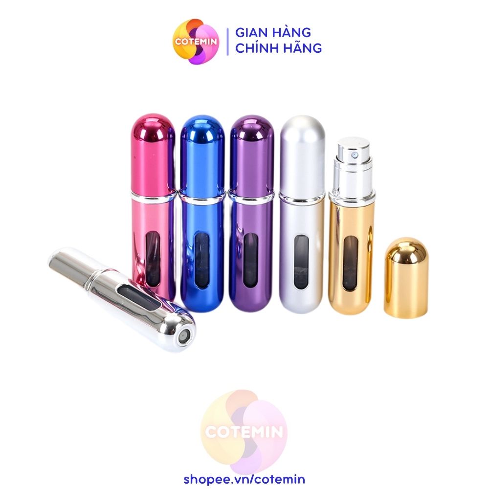 Lọ chiết nước hoa mini tự động LOẠI CAO CẤP dạng xịt lọ 5ml lấp lánh cực đẹp COTEMIN