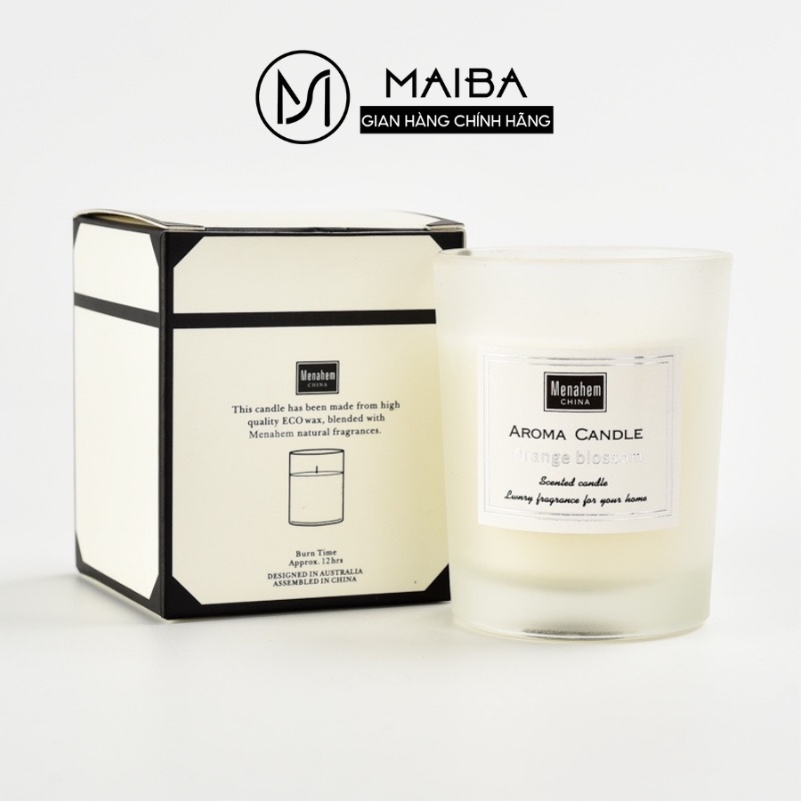 Nến thơm tinh dầu cao cấp AROMA MAIBA không khói an toàn hương thơm thư giãn