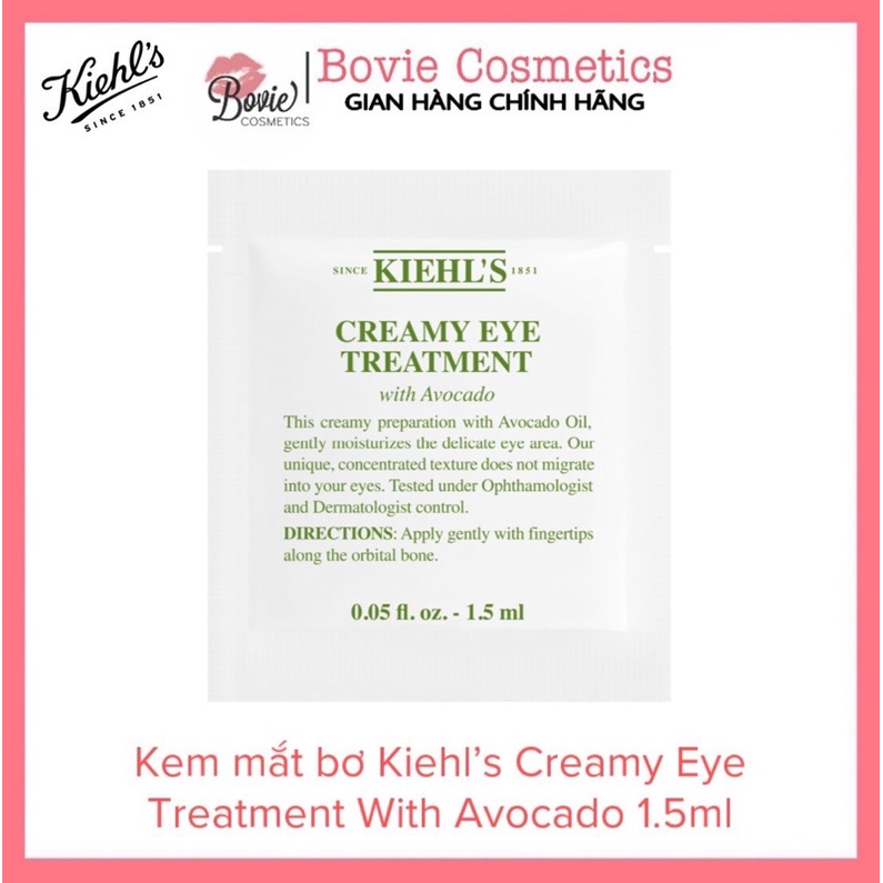 Kem mắt bơ Kiehl’s Creamy Eye Treatment With Avocado 1.5ml (sample)