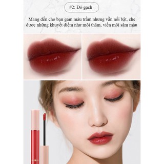 MS0004 Set 5 son kem MENGSIQI siêu mịn môi